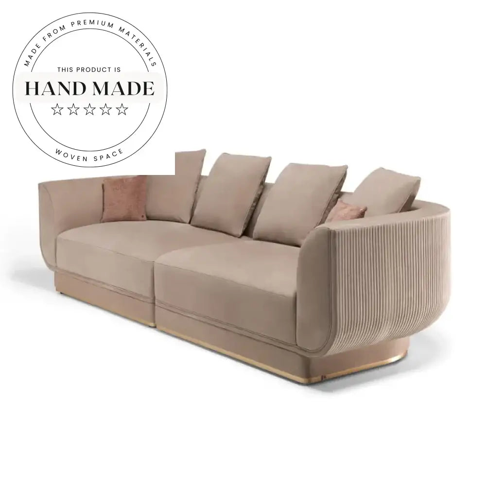 Luxury Modern Modular Italian Style Velvet Sectional Sofa