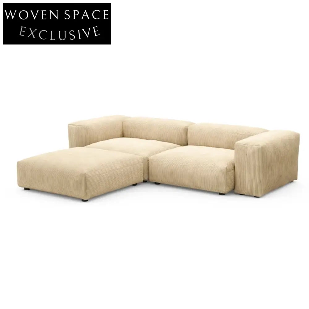 Luxury Modern Modular Sectional Sofa Couch with Ottoman for Living Room