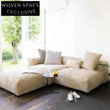 Luxury Modern Modular Sectional Sofa Couch with Ottoman for Living Room