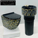 Luxury Modern Mosaic Pattern Floor-Mounted Ceramic Pedestal Bathroom Wash Basin