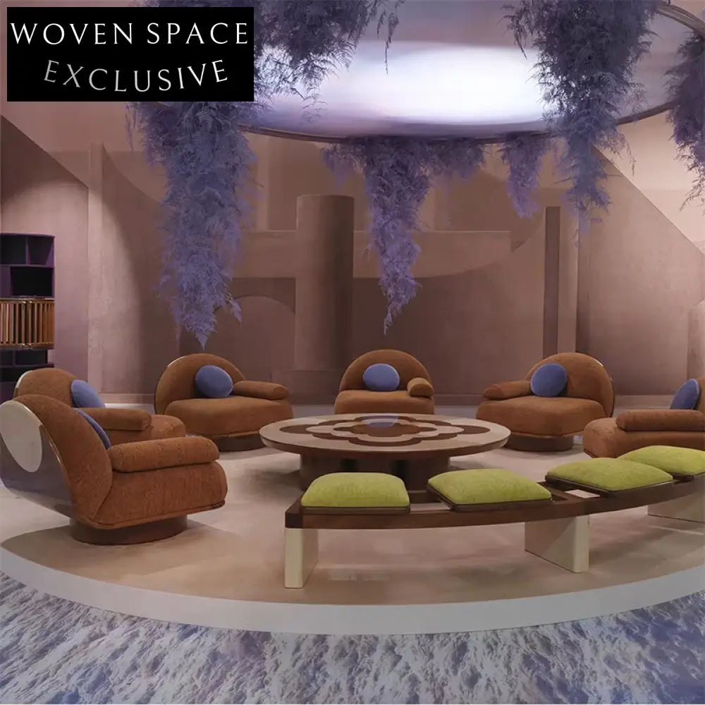 Luxury Modern Nordic Linen Fabric Single Sofa Leisure Accent Chair