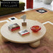 Luxury Modern Nordic Solid Wood Low Living Room Ball Base Coffee Table
