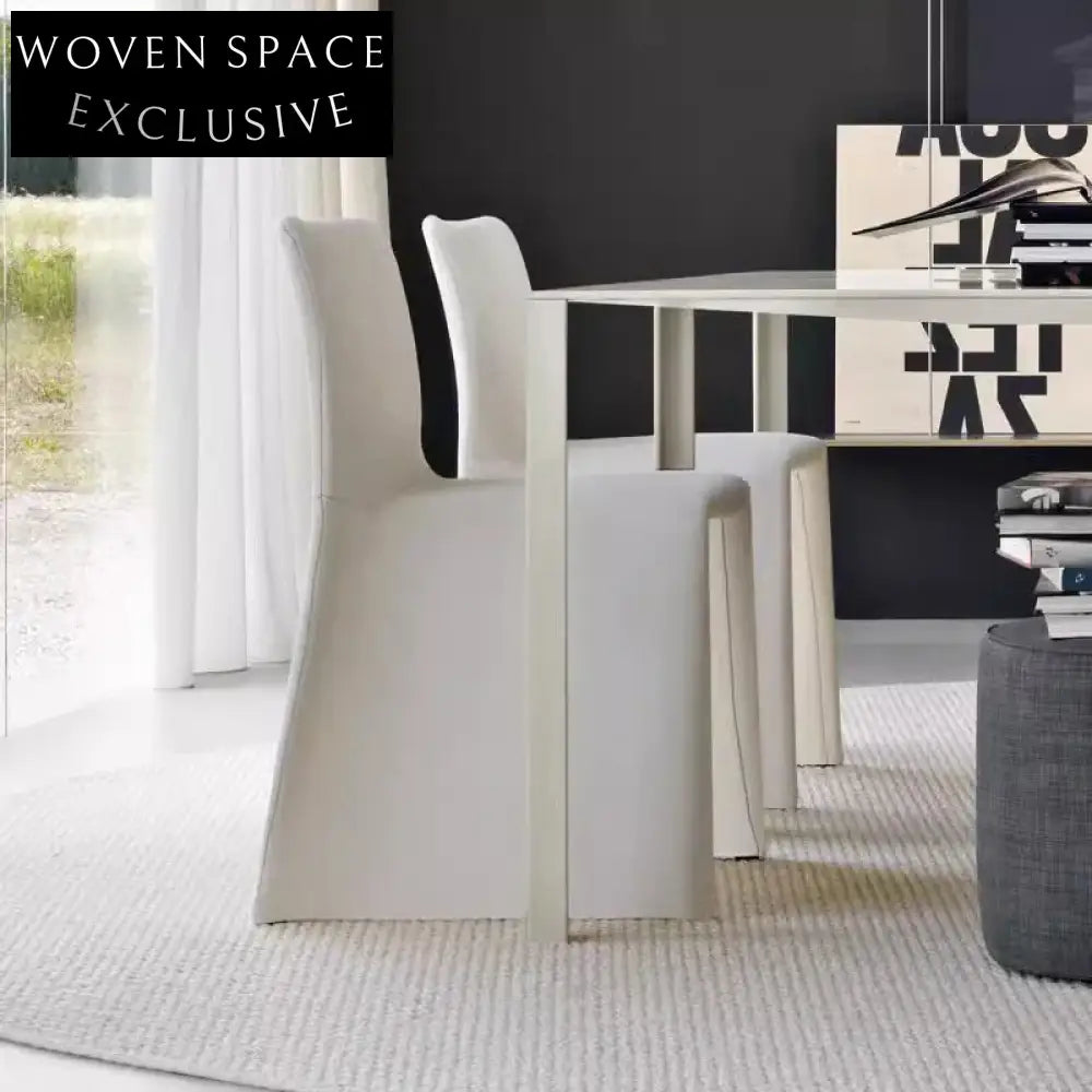 Luxury Modern Padded H-Shape Dining Chair High Back Restaurant Furniture