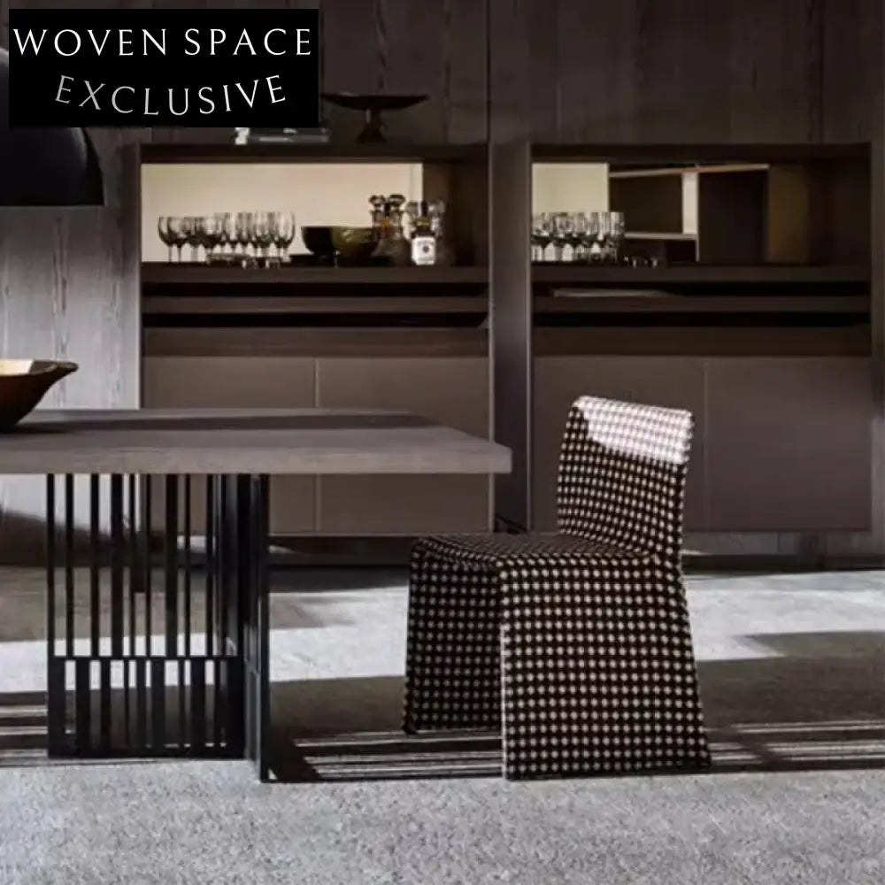 Luxury Modern Padded H-Shape Dining Chair High Back Restaurant Furniture