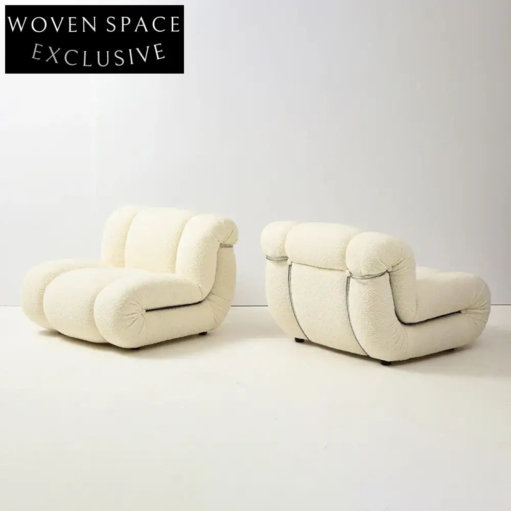 Luxury Modern Plush Boucle Fabric Modular Sectional Living Room Sofa