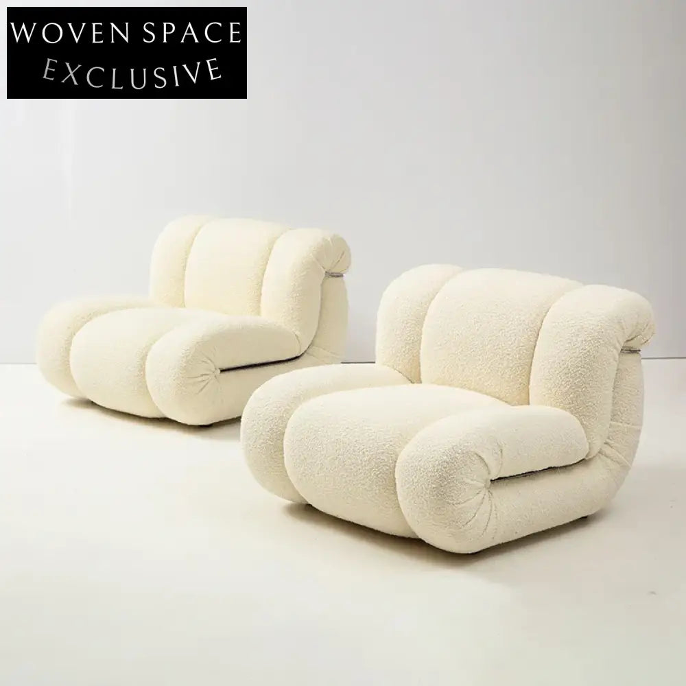 Luxury Modern Plush Boucle Fabric Modular Sectional Living Room Sofa