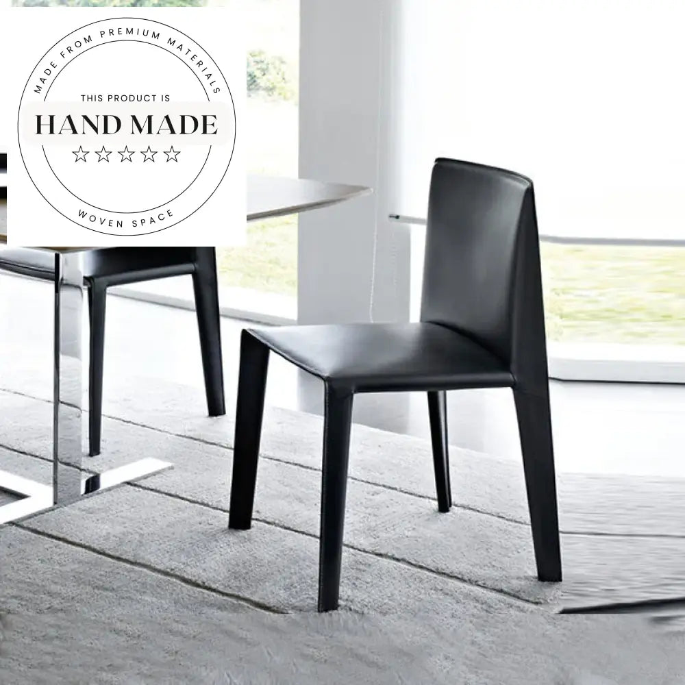 Luxury Modern Saddle Leather Nordic Designer Dining Chair