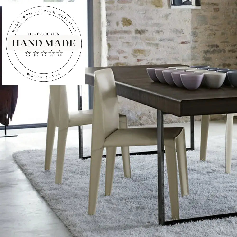 Luxury Modern Saddle Leather Nordic Designer Dining Chair