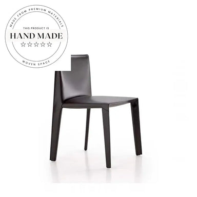 Luxury Modern Saddle Leather Nordic Designer Dining Chair
