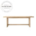 Luxury Modern Solid Oak Wood Rectangular 6 Seater Dining Table