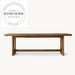 Luxury Modern Solid Oak Wood Rectangular 6 Seater Dining Table