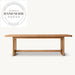 Luxury Modern Solid Oak Wood Rectangular 6 Seater Dining Table