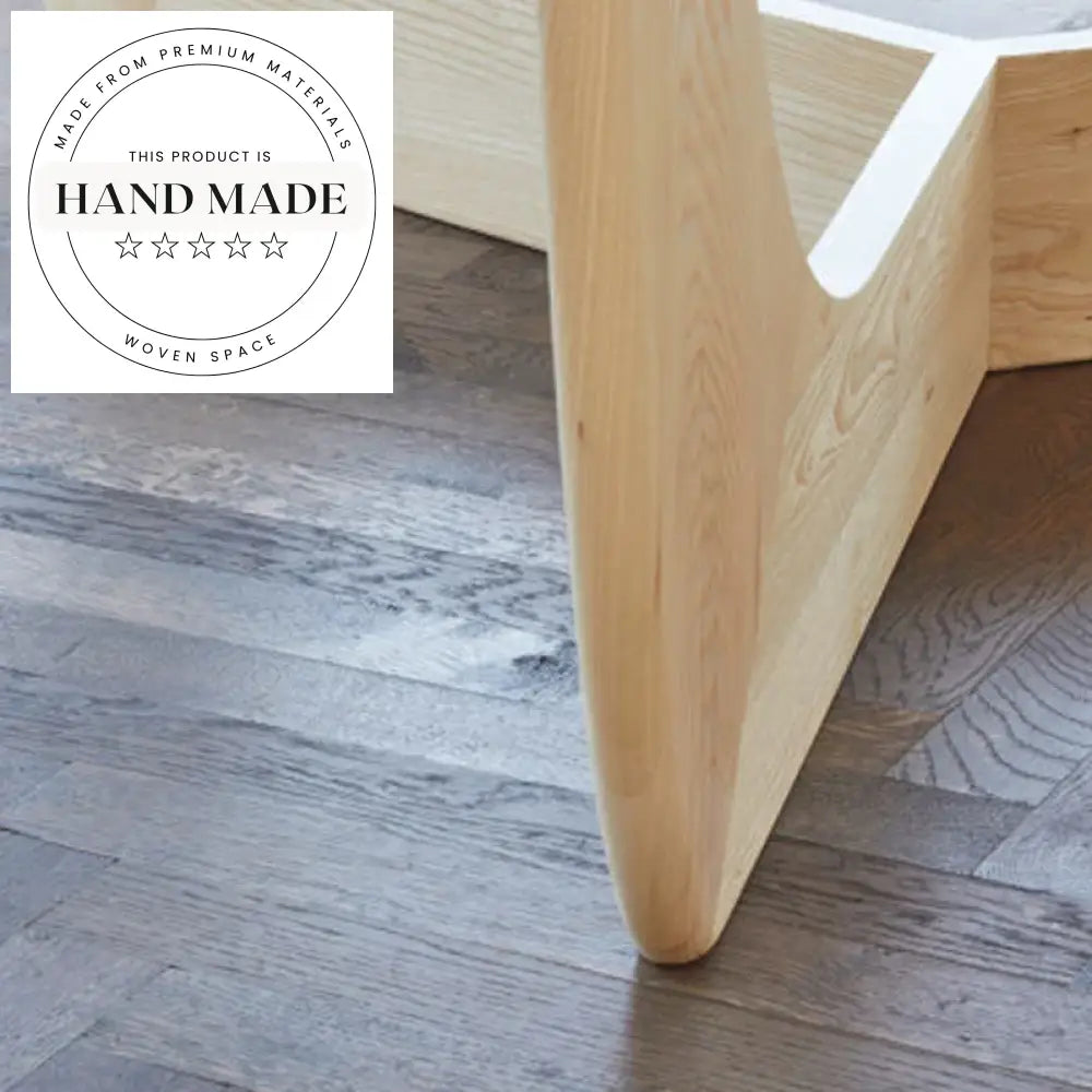 Luxury Modern Solid Wood and Glass Top Six Seater Dining Table