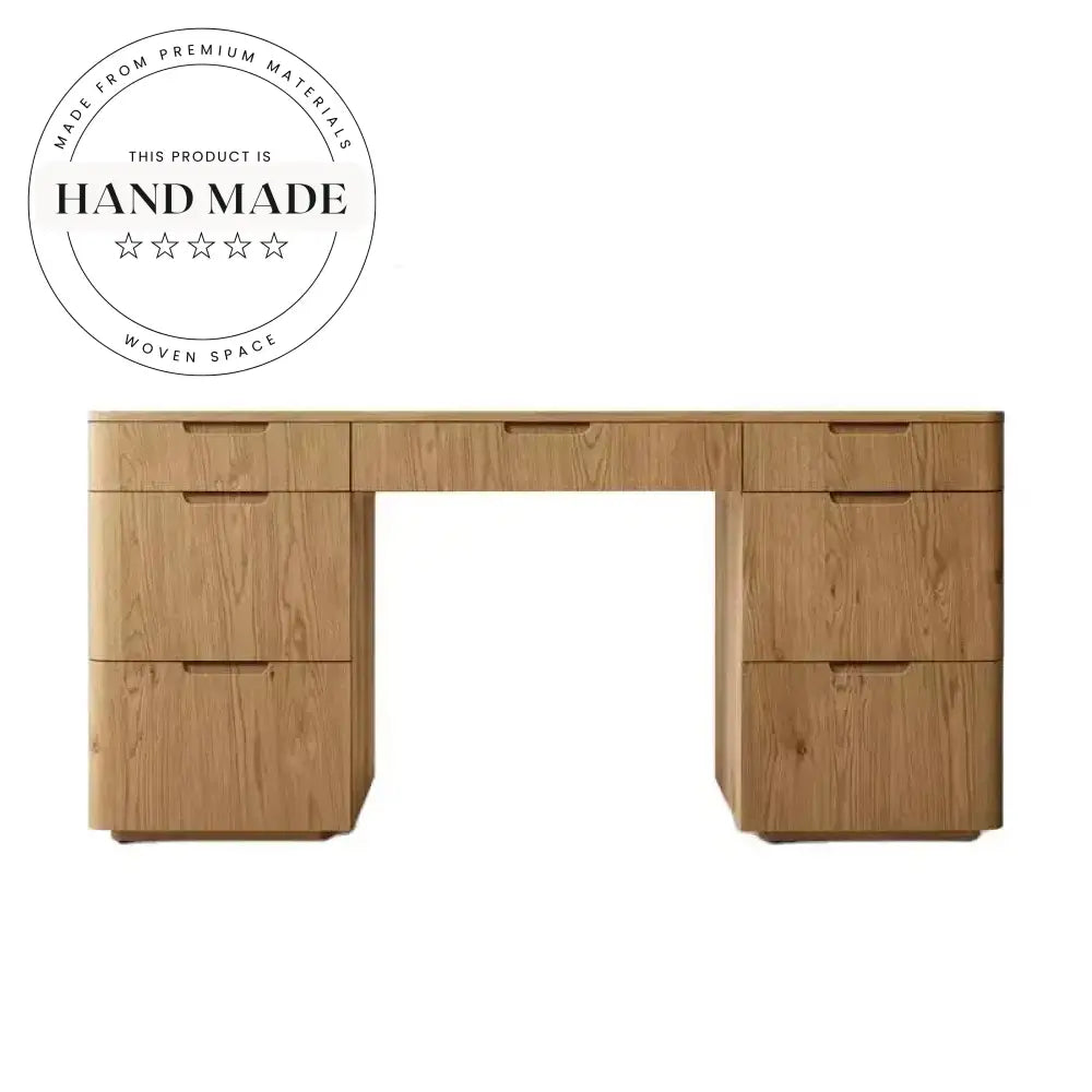 Luxury Modern Solid Wood Executive Storage Writing Desk