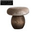 Luxury Modern Solid Wood Ottoman Chair Mushroom Stool for Living Room