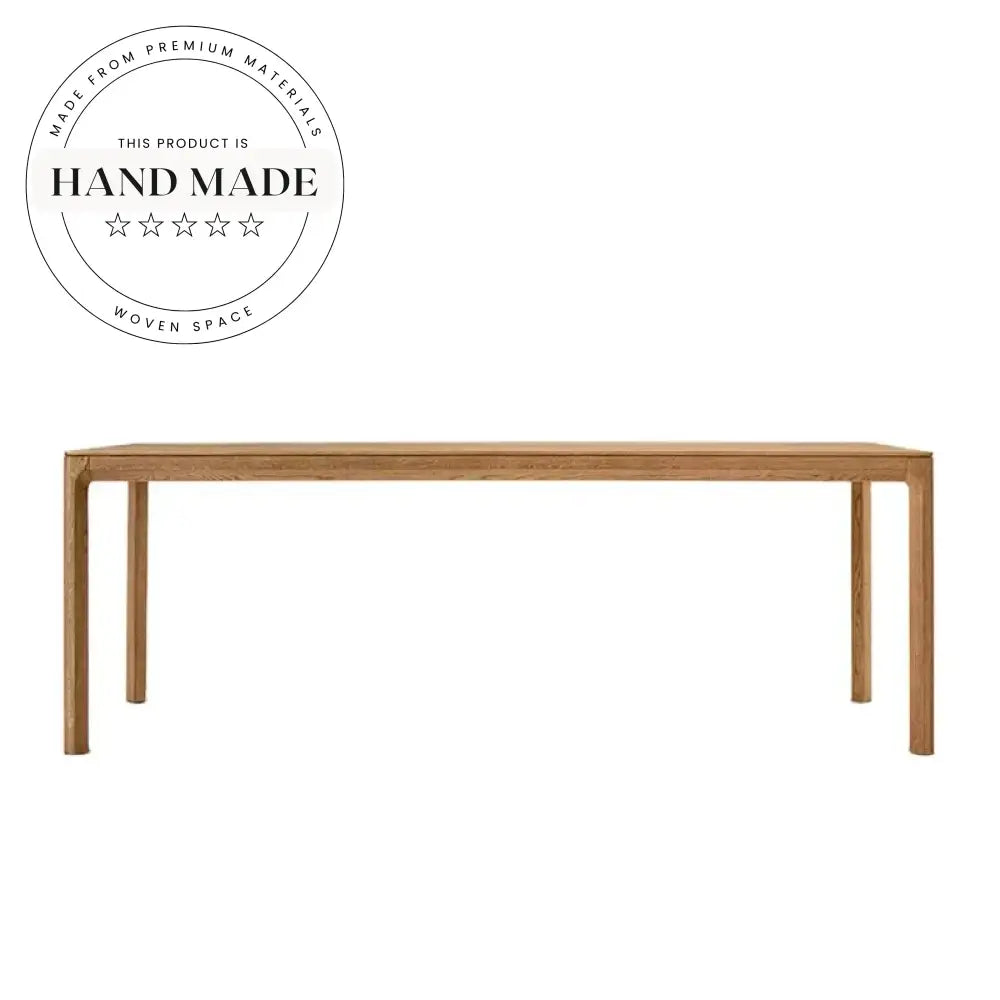 Luxury Modern Solid Wood Rectangle Extendable Six Seater Dining Table