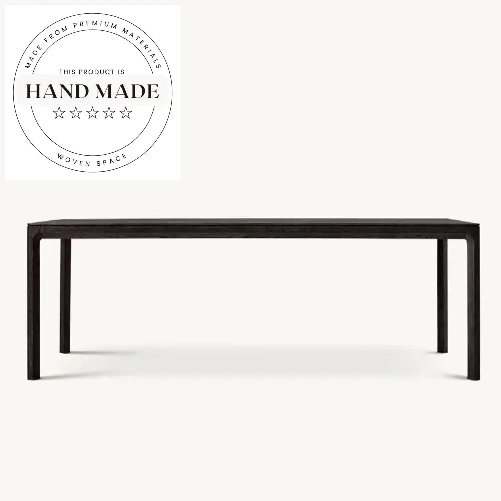 Luxury Modern Solid Wood Rectangle Extendable Six Seater Dining Table