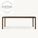 Luxury Modern Solid Wood Rectangle Extendable Six Seater Dining Table