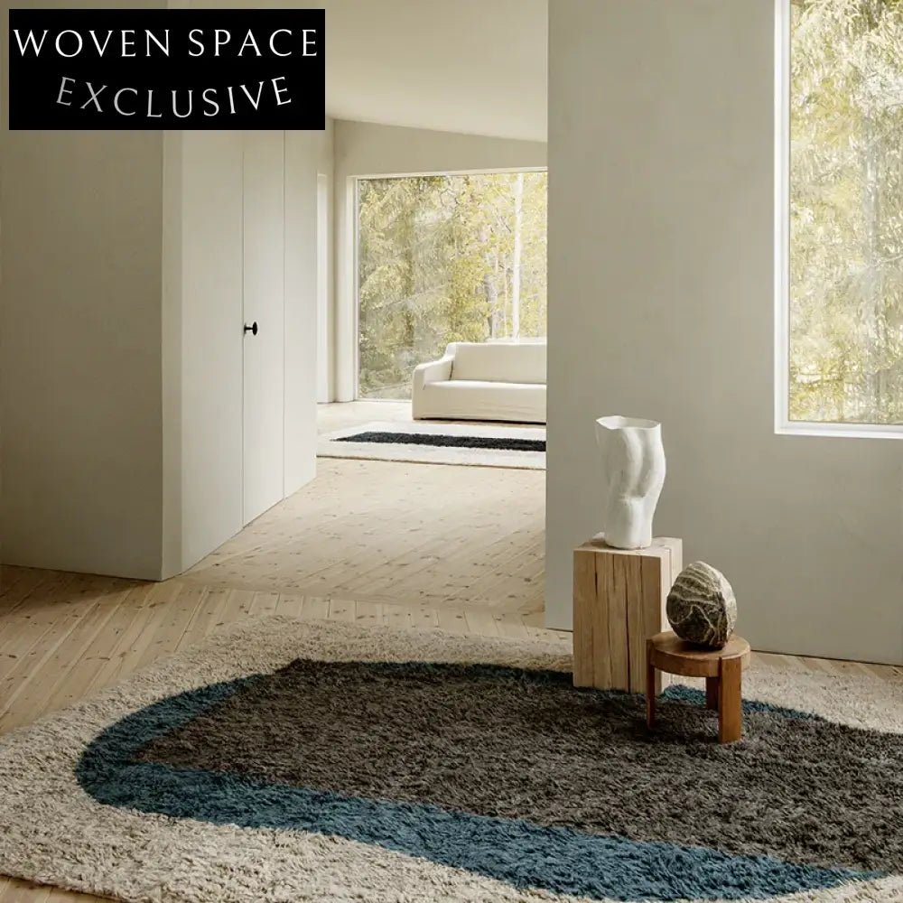 Luxury Modern Style Handmade Long Fur Living Room Geometric Area Rug