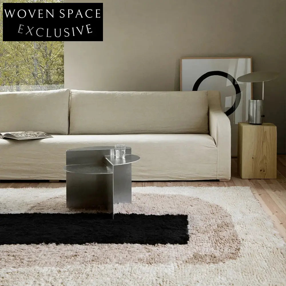 Luxury Modern Style Handmade Long Fur Living Room Geometric Area Rug