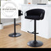 Luxury Modern Swivel Velvet Bar Stool with Gold Metal Frame
