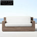 Luxury Modern Teak Wood Outdoor Sectional Sofa Set with Plush Cushions