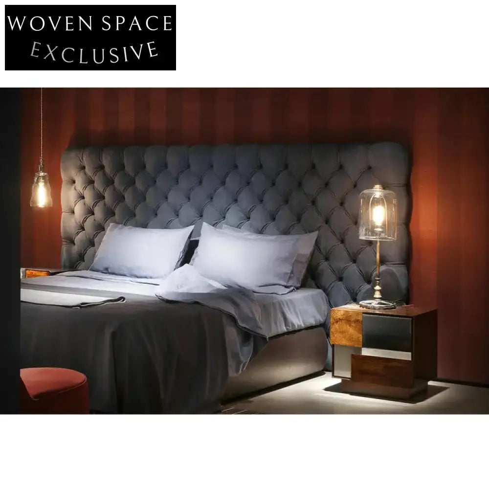 Luxury Modern Tufted Faux Leather Upholstered King Size Storage Gas Lift Bed Frame