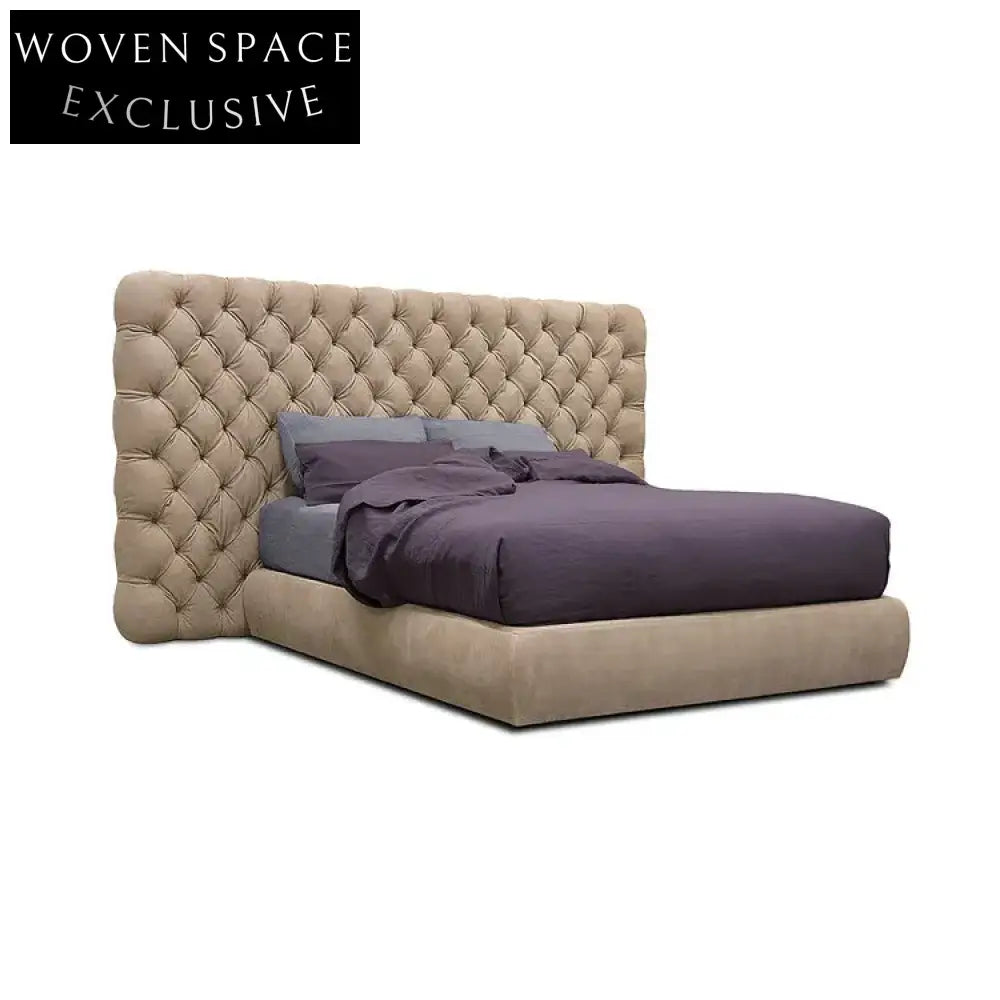 Luxury Modern Tufted Faux Leather Upholstered King Size Storage Gas Lift Bed Frame