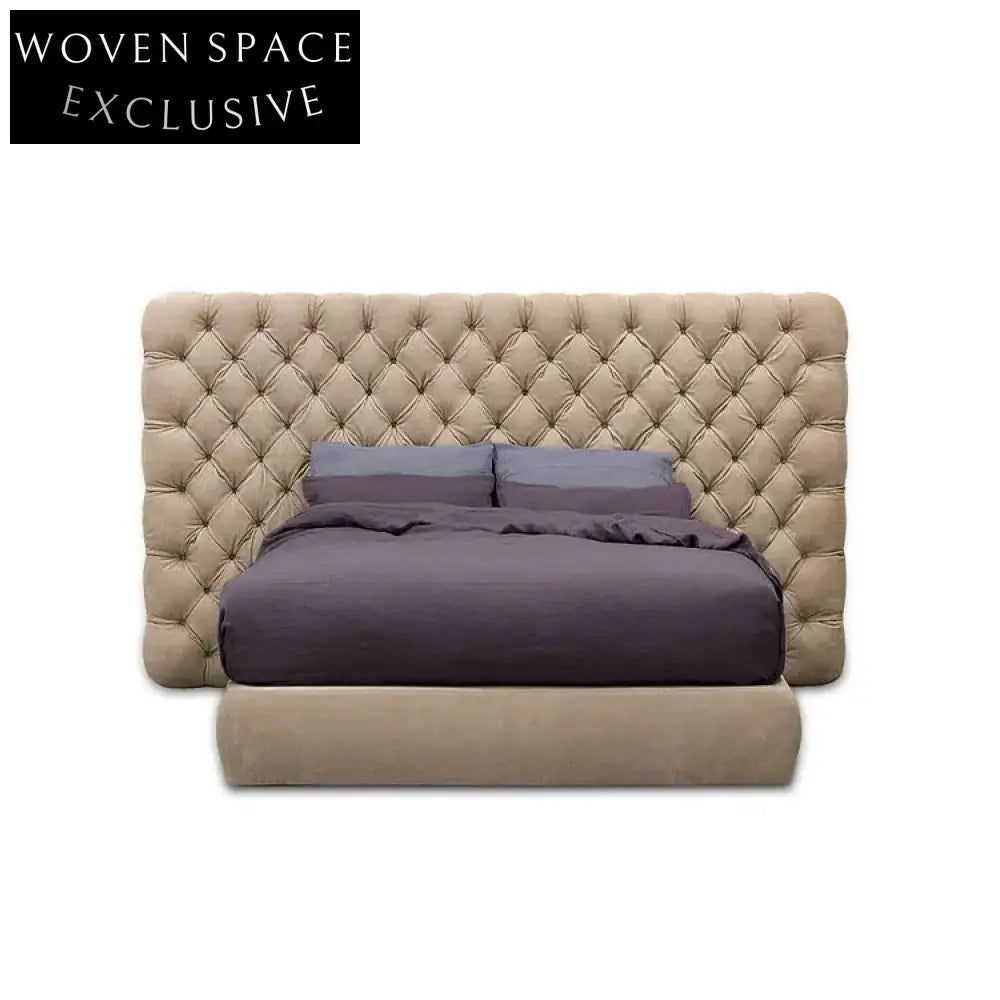 Luxury Modern Tufted Faux Leather Upholstered King Size Storage Gas Lift Bed Frame