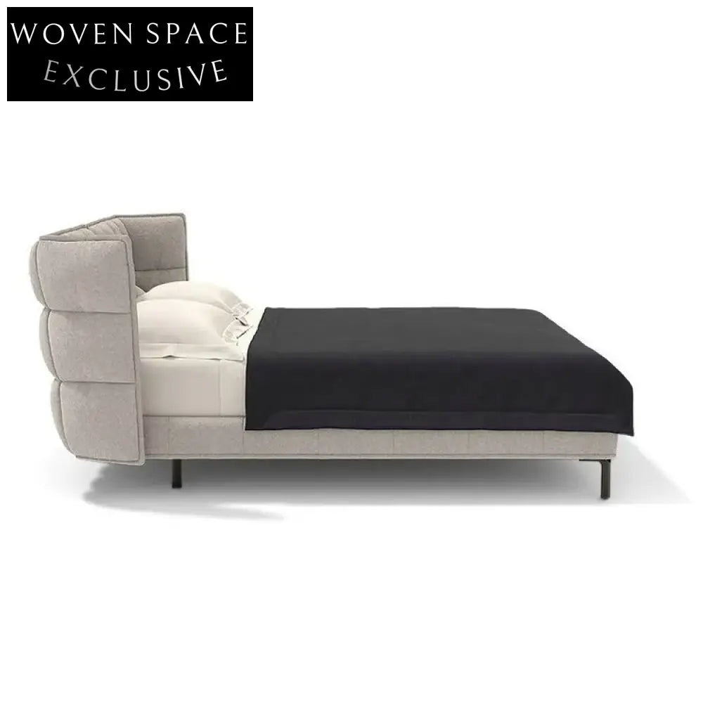 Luxury Modern Tufted Upholstered Wood Queen King Size Elegant Bed Frame