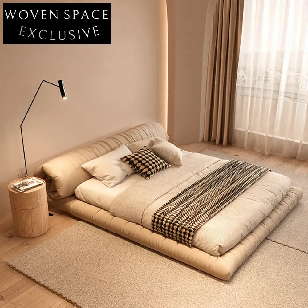 Luxury Modern Upholstered King Size Platform Bed for Master Bedroom