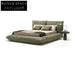 Luxury Modern Upholstered Velvet Bed Frame with Tufted Headboard for Elegant Bedrooms