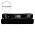 Luxury Modern Velvet Convertible Villa Living Room Sectional Sofa