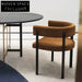 Luxury Modern Velvet Fabric Accent Dining Chair with Metal Legs