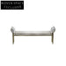 Luxury Modern Velvet Fabric Bed End Entryway Bench with Ash Wood Legs