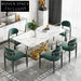 Luxury Modern Velvet Fabric Dining Chair with Solid Wood Metal Frame