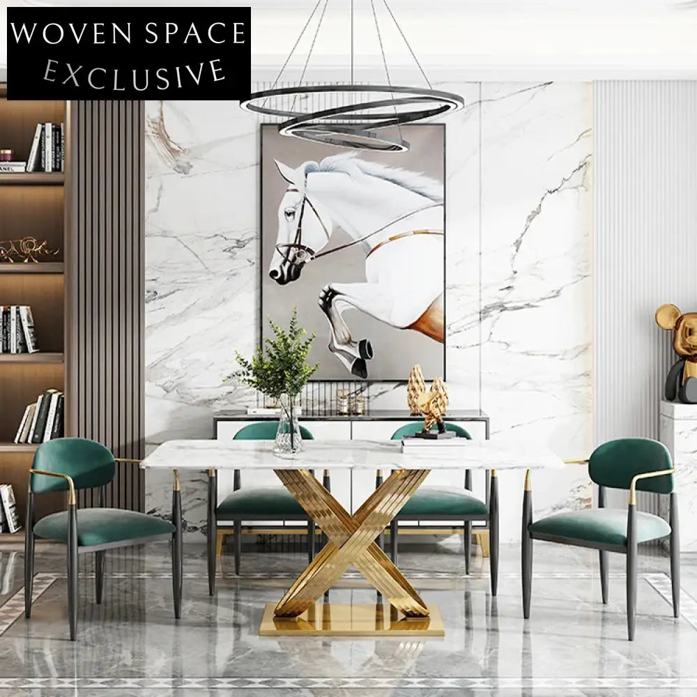 Luxury Modern Velvet Fabric Dining Chair with Solid Wood Metal Frame