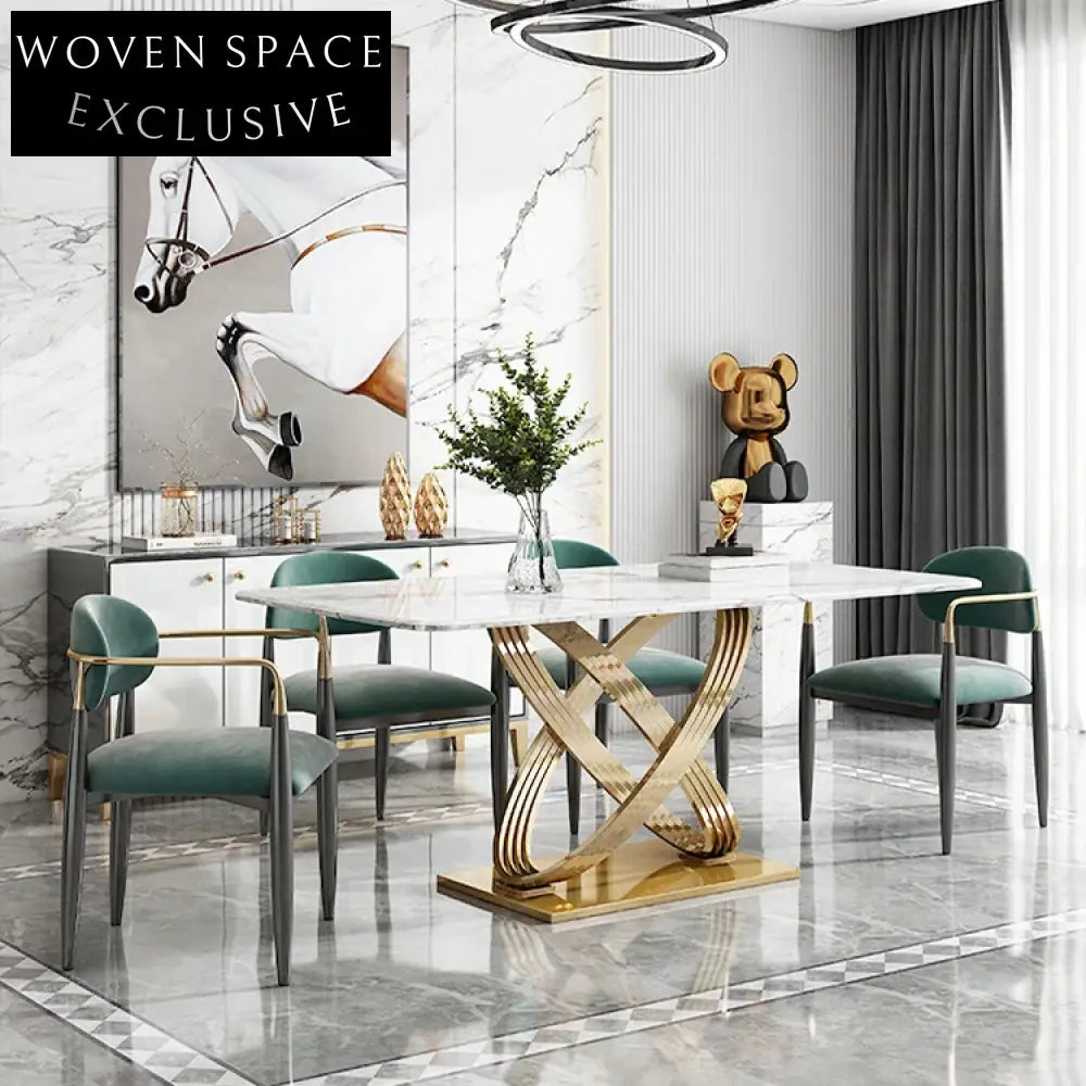 Luxury Modern Velvet Fabric Dining Chair with Solid Wood Metal Frame