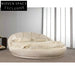 Luxury Modern Velvet Round King Size Bed Frame for Elegant Bedroom Decor
