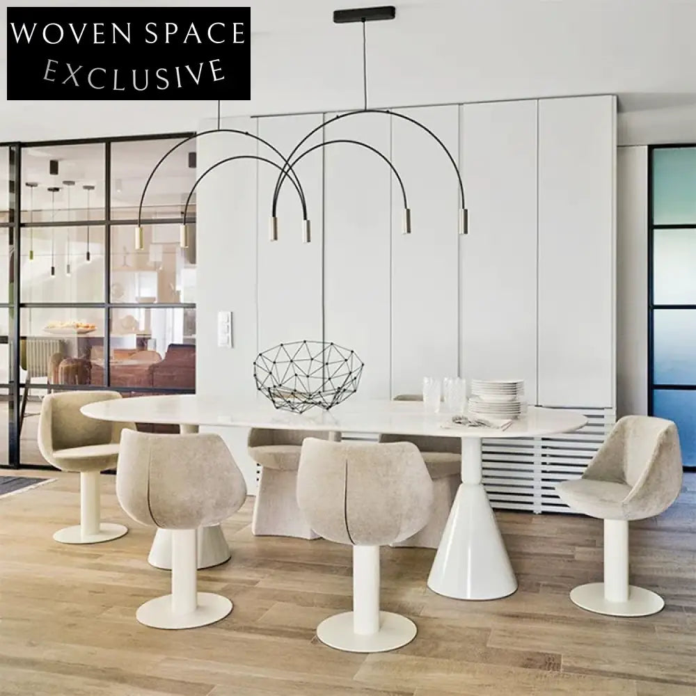 Luxury Modern Velvet Tulip Dining Chair with Gold Metal Legs