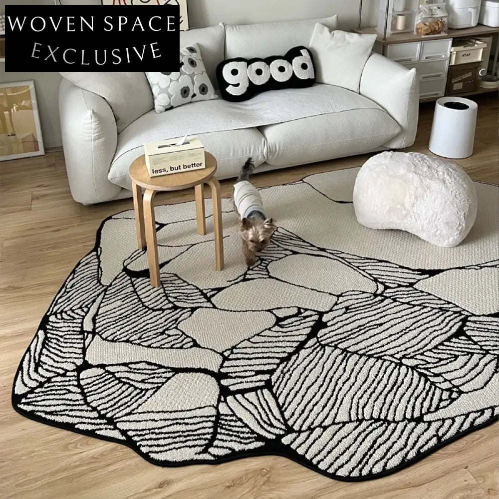 Luxury Modern Waterproof Lightweight Silk Diatomaceous Irregular Home Area Carpet