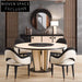 Luxury Modern Wooden Leather Dining Armchair for Restaurant Cafe Home Chair