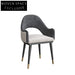 Luxury Modern Wooden Leather Dining Armchair for Restaurant Cafe Home Chair