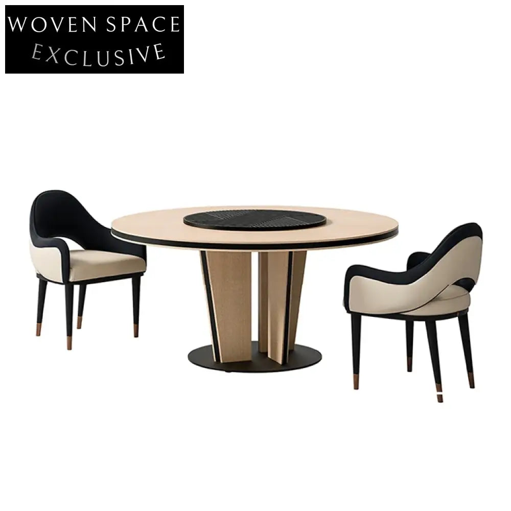 Luxury Modern Wooden Leather Dining Armchair for Restaurant Cafe Home Chair