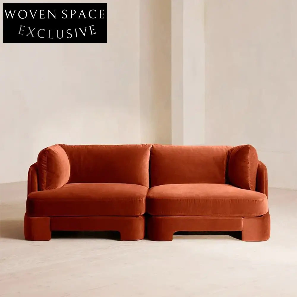 Luxury Modular Fabric Sofa with Solid Wood Frame and Recliner Functionality