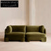 Luxury Modular Fabric Sofa with Solid Wood Frame and Recliner Functionality