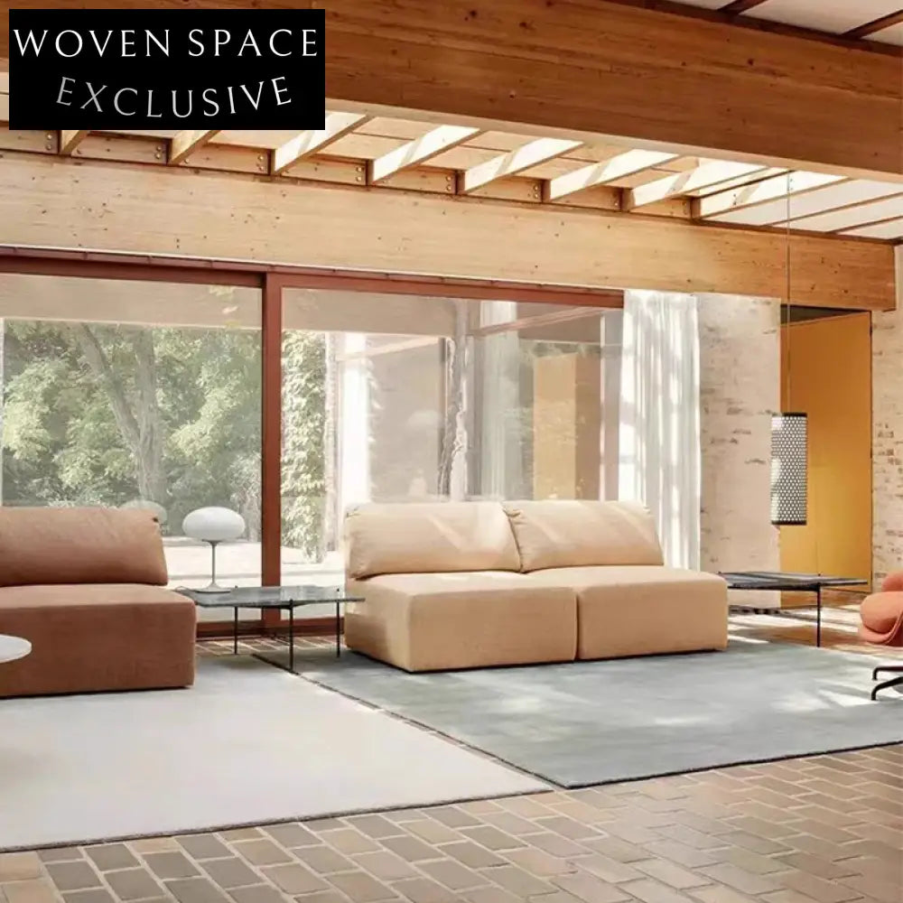 Luxury Modular L-Shaped Sectional Fabric Sofa for Modern Living Spaces
