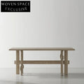 Luxury Natural Ash Wood Grain Villa High-End Home Elegant Dining Table
