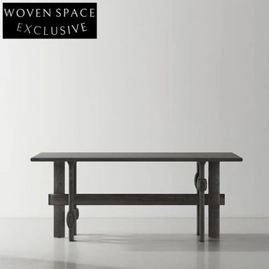 Luxury Natural Ash Wood Grain Villa High-End Home Elegant Dining Table