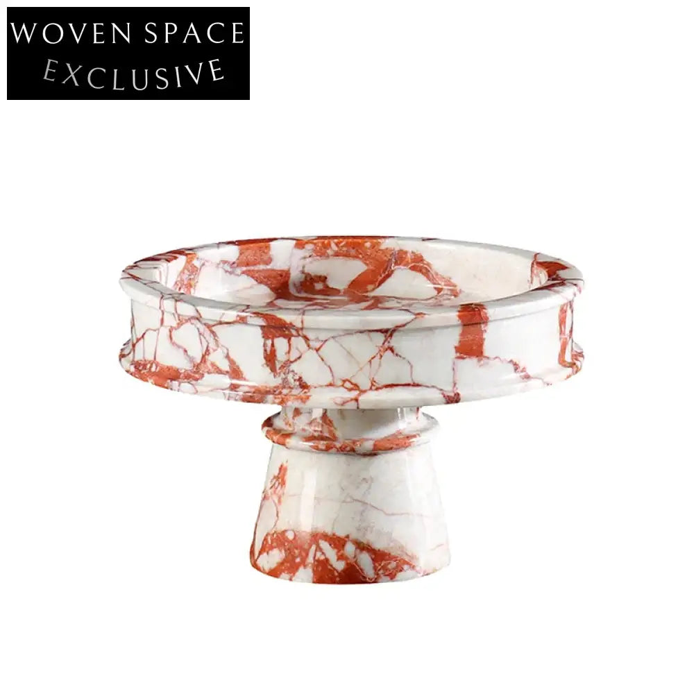 Luxury Natural Marble Art Decor Decorative Fruit Bowl for Modern Home